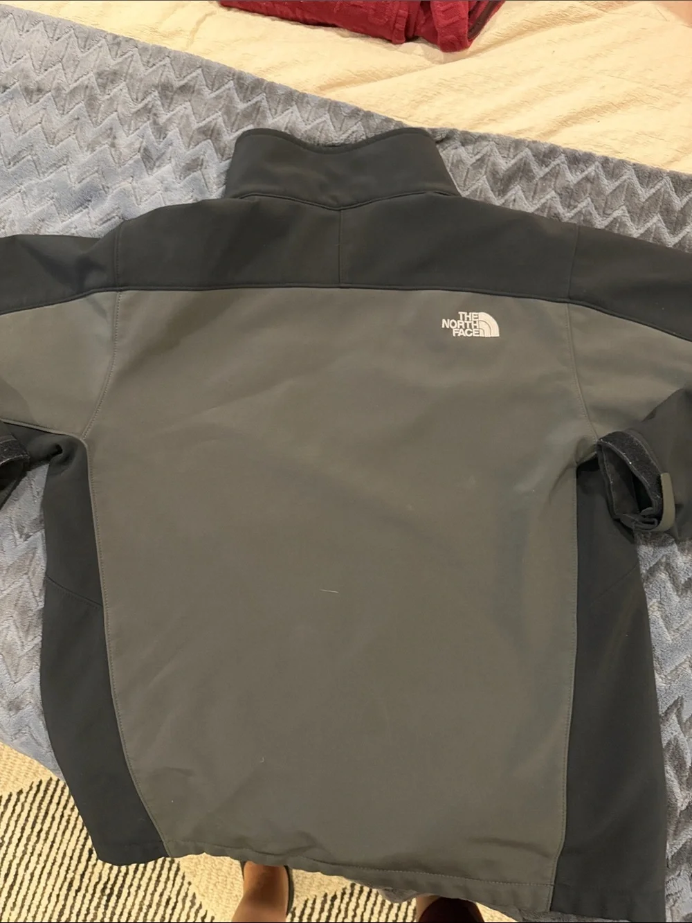 The North Face Men's Charcoal and Black Softshell Performance Jacket